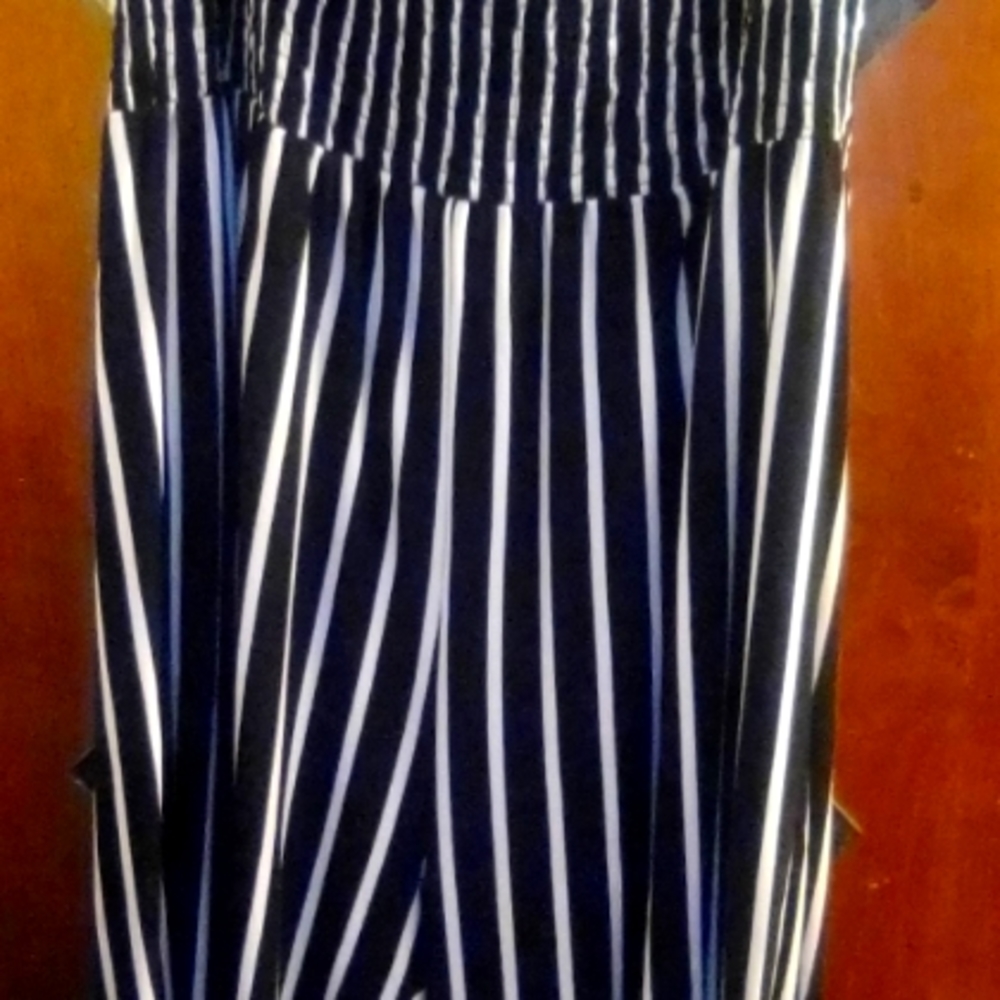 Striped jumpsuit size 3X